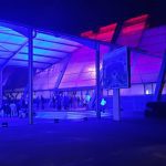 Projection architecturale, mise en lumière extérieur, éclairage extérieur pour event.