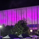 mise en lumière architecturale, éclairage architectural, complexe sportif
